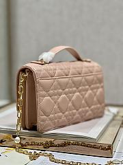 Dior Mini Miss Dior Pink Lambskin Bag - 2