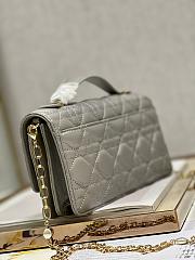 Dior Mini Miss Dior Gray Lambskin Bag - 2