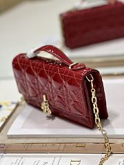 Dior Mini Miss Dior Red Patent Bag - 6