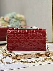 Dior Mini Miss Dior Red Patent Bag - 5