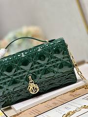 Dior Mini Miss Dior Green Lambskin Bag - 6