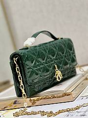 Dior Mini Miss Dior Green Lambskin Bag - 4