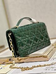 Dior Mini Miss Dior Green Lambskin Bag - 5