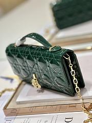 Dior Mini Miss Dior Green Lambskin Bag - 3