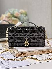 Dior Mini Miss Dior Black Patent Bag - 1