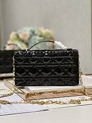 Dior Mini Miss Dior Black Patent Bag - 6