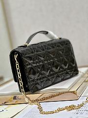 Dior Mini Miss Dior Black Patent Bag - 2