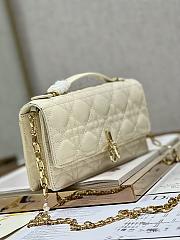 Dior Mini Miss Dior White Patent Bag - 6