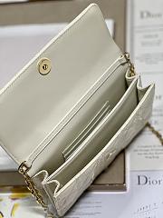 Dior Mini Miss Dior White Patent Bag - 5