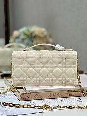 Dior Mini Miss Dior White Patent Bag - 3