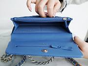 Chanel Woc 19 denim silver hardware bag  - 5