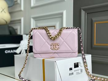 Chanel Quilted 19 Wallet on Chain WOC Pink 2019
