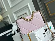 Chanel Quilted 19 Wallet on Chain WOC Pink 2019 - 6