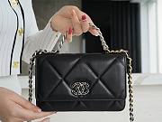 Chanel Quilted 19 Wallet on Chain WOC Black  silver hardware 2019 - 1