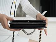 Chanel Quilted 19 Wallet on Chain WOC Black  silver hardware 2019 - 3