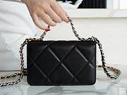 Chanel Quilted 19 Wallet on Chain WOC Black  silver hardware 2019 - 2