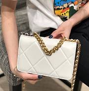 Chanel Quilted 19 Wallet on Chain WOC White 2019 - 3