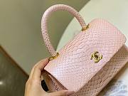 Chanel Coco Pink Python Mini Bag - 2