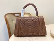 Chanel Coco Brown Python Mini Bag - 5