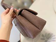 Chanel Coco Brown Python Mini Bag - 4