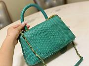 Chanel Coco Green Python Mini Bag - 6