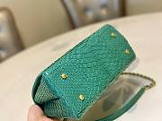 Chanel Coco Green Python Mini Bag - 5