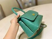 Chanel Coco Green Python Mini Bag - 4