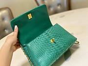 Chanel Coco Green Python Mini Bag - 3