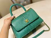 Chanel Coco Green Python Mini Bag - 2