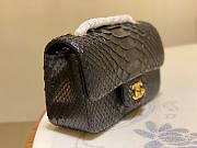 Chanel Classic Black Python Mini Bag - 5