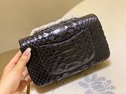 Chanel Classic Black Python Mini Bag - 4