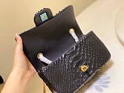 Chanel Classic Black Python Mini Bag - 3