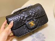 Chanel Classic Black Python Mini Bag - 2