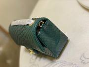 Chanel Classic Green Python Mini Bag - 2