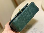 Chanel Classic Green Python Mini Bag - 3