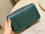 Chanel Classic Green Python Mini Bag - 4