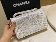 Chanel Classic White Python Mini Bag - 5