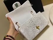 Chanel Classic White Python Mini Bag - 6