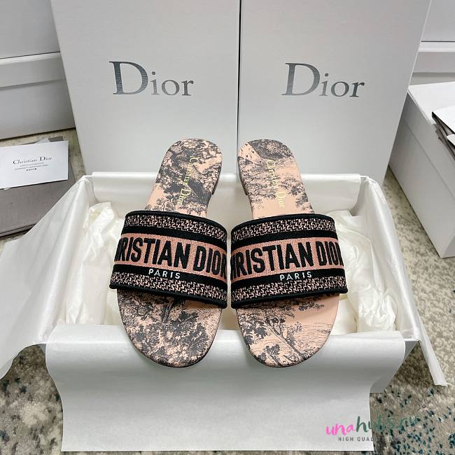 Dior Dway nude slippers - 1