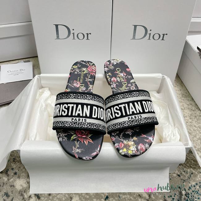 Dior Dway black slippers 02 - 1