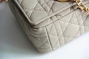 Dior Caro Small Beige Cannage Leather Bag - 3