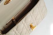 Dior Caro Small Beige Cannage Leather Bag - 5