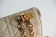 Dior Caro Small Beige Cannage Leather Bag - 6