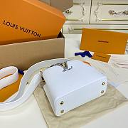 Louis Vuitton BB Capucines snake leather handle white bag - 2