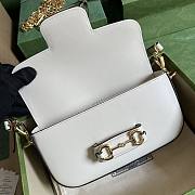 Gucci Horsebit 1955 white shoulder bag - 4