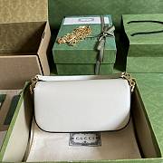 Gucci Horsebit 1955 white shoulder bag - 3