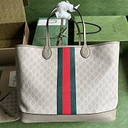 Gucci White Beige Ophidia GG Large Tote - 3