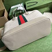 Gucci White Beige Ophidia GG Large Tote - 2