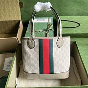 Gucci White Beige Ophidia GG Small Tote - 6