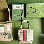 Gucci White Beige Ophidia GG Small Tote - 3